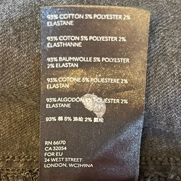 We The Free People Virgo Black Denim Zip Front Mini Skirt 24 - Picture 4 of 7